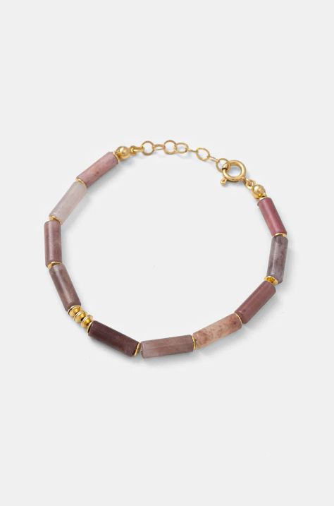 Answear Lab bracciale placcato oro con rodonite