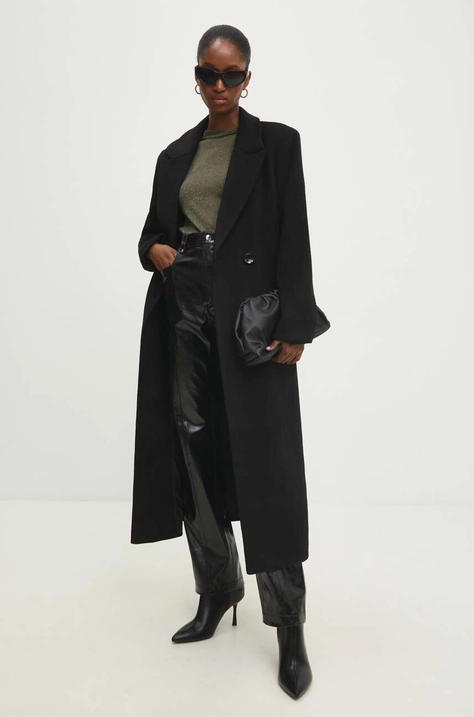 Answear Lab cappotto in lana colore nero