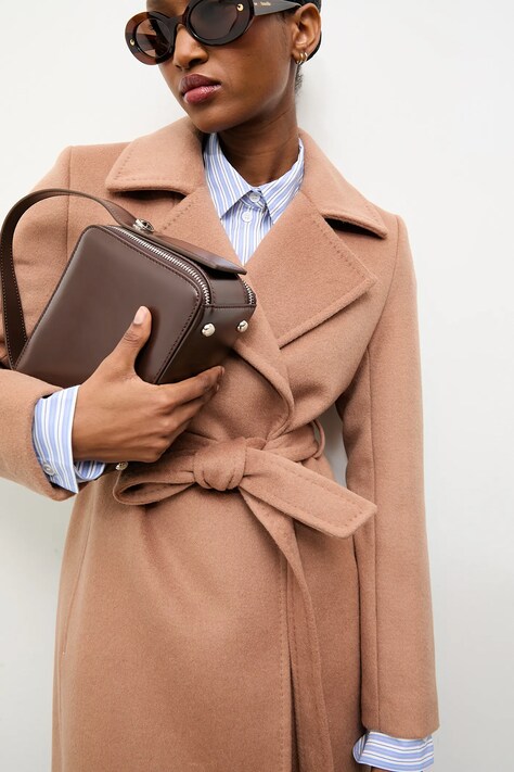 Answear.LAB cappotto in lana colore marrone