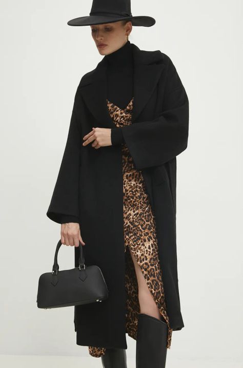 Answear Lab cappotto in lana colore nero