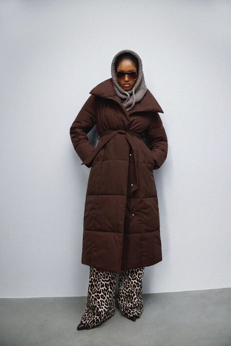 Яке Answear.LAB в кафяво зимен модел