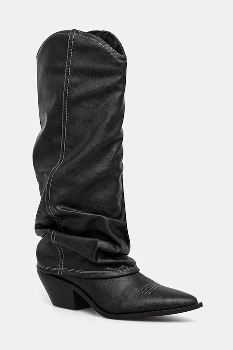 Answear Lab cizme femei, culoarea negru, cu toc drept