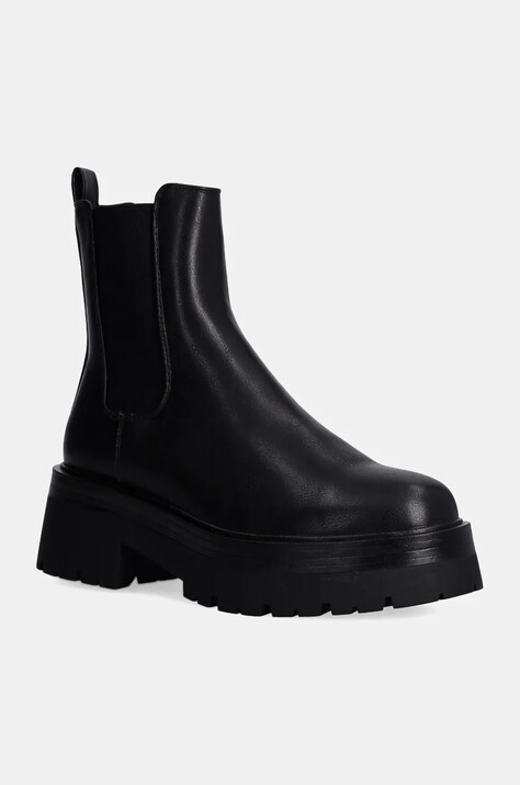 Answear Lab cizme femei, culoarea negru, cu platforma