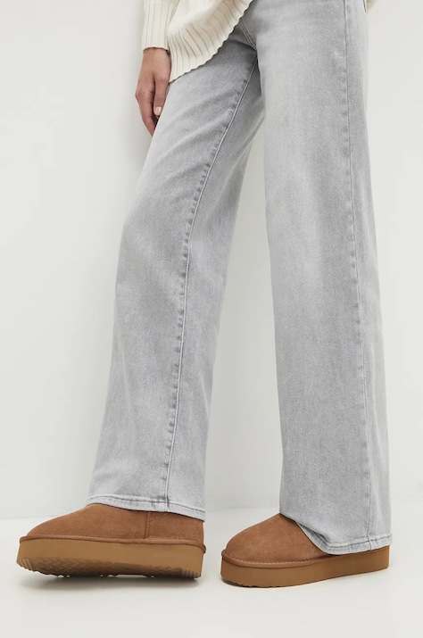 Замшевые сапоги Answear.LAB цвет коричневый