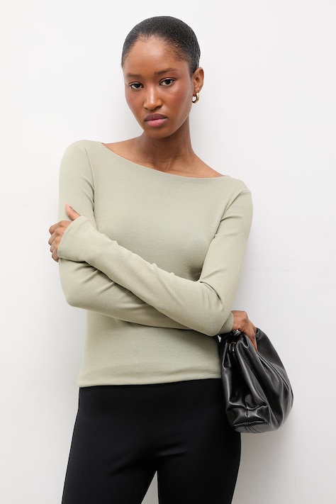 Answear.LAB longsleeve culoarea negru