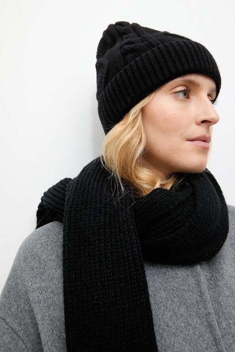 Answear.LAB caciula de lana culoarea negru