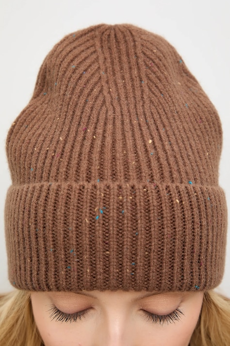 Answear.LAB czapka wełniana kolor brązowy