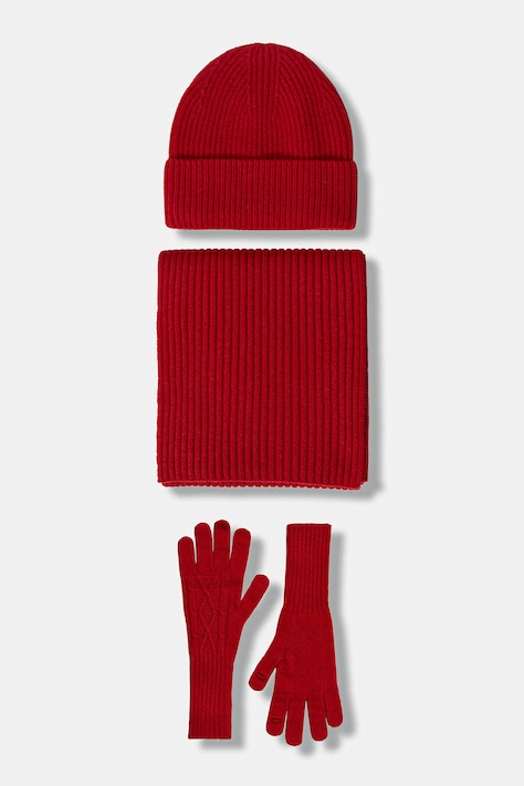 Answear.LAB komplet wełniany kolor czerwony