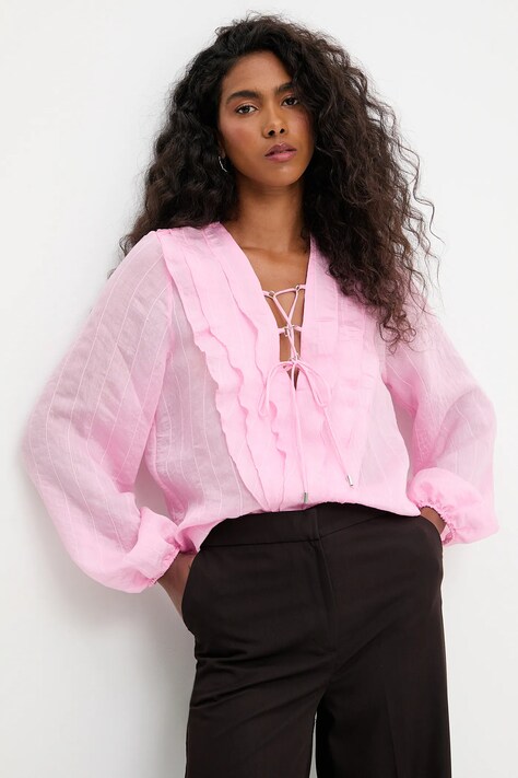 Πουκάμισο Answear.LAB χρώμα: ροζ