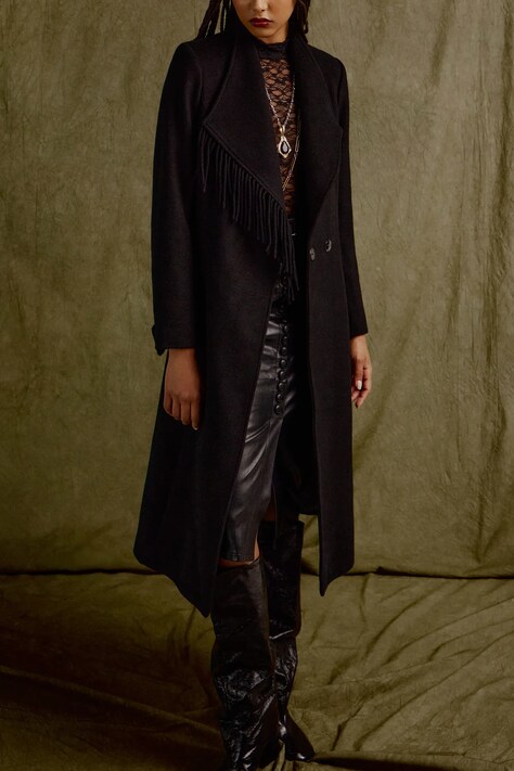 Answear.LAB cappotto in lana colore nero