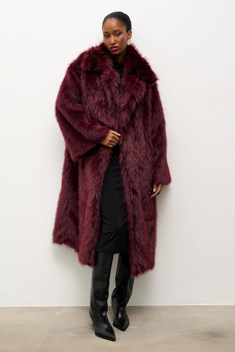 Answear.LAB płaszcz kolor bordowy