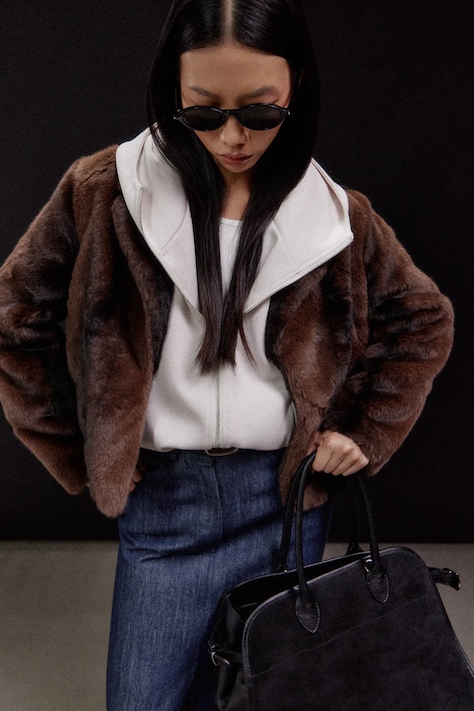 Куртка Answear.LAB цвет коричневый демисезонная