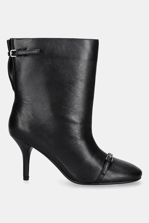 Кожаные полусапожки Answear.LAB цвет чёрный на шпильке