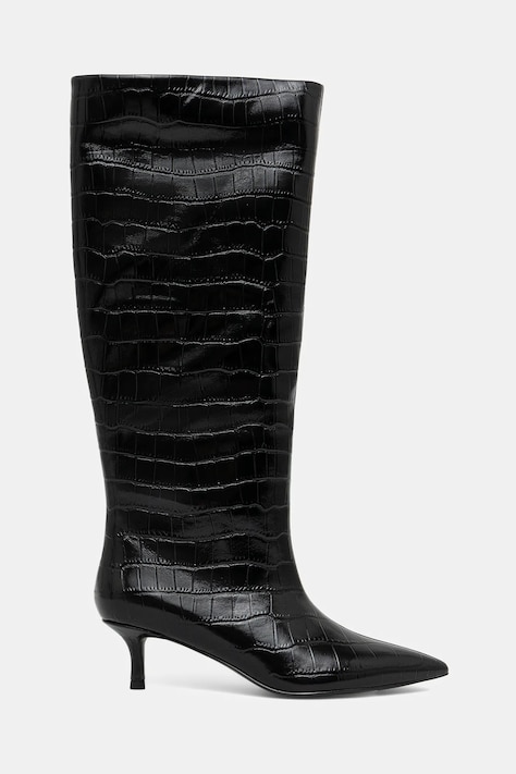 Answear.LAB ghete de piele culoarea negru, cu toc cui