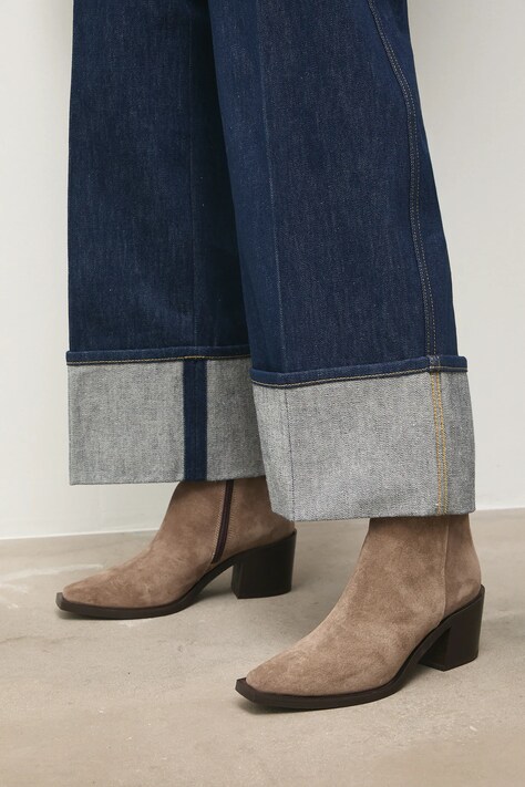 Σουέτ μπότες Answear.LAB χρώμα: μπεζ