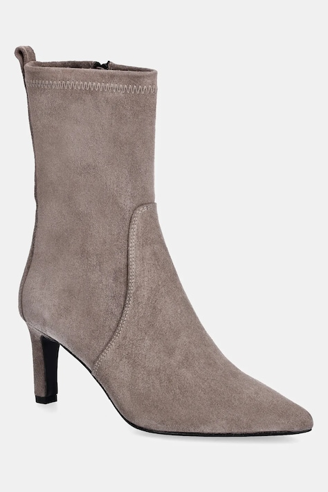 Answear.LAB stivaletti alla caviglia in camoscio colore grigio