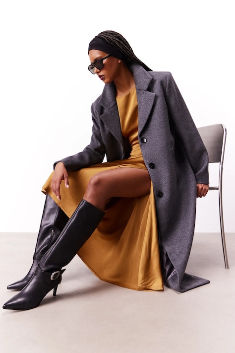 Δερμάτινες μπότες Answear.LAB χρώμα: μαύρο