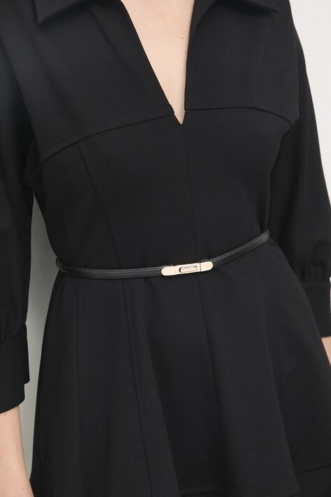 Answear.LAB curea de piele culoarea negru