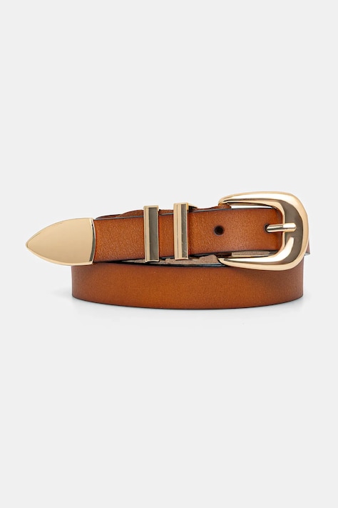 Answear Lab curea de piele culoarea maro