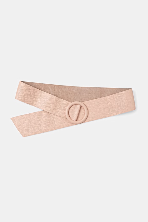 Answear.LAB szeroki pasek damski skórzany różowy
