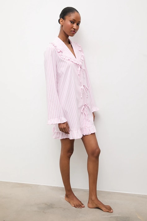 Answear.LAB koszula nocna damska kolor różowy