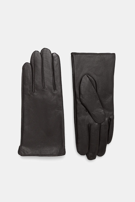 Answear.LAB rękawiczki skórzane damskie kolor brązowy