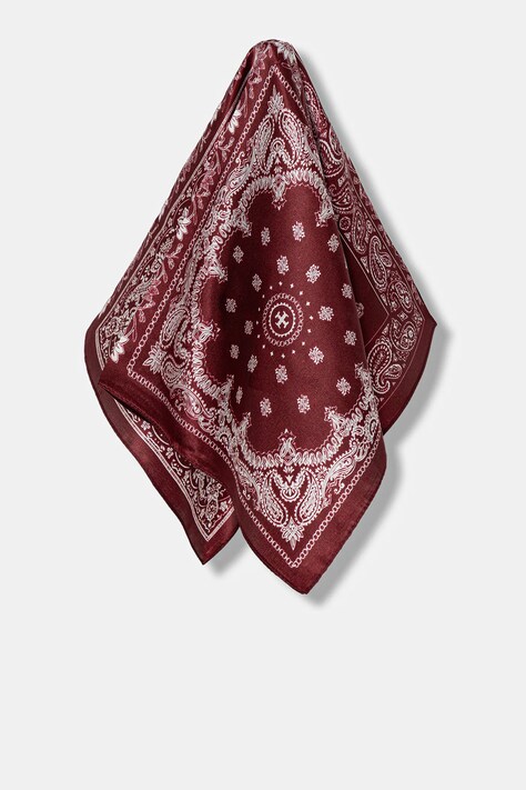 Hedvábný šátek Answear.LAB dámský, vínová barva