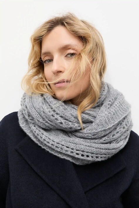 Answear.LAB gyapjú sál szürke, sima