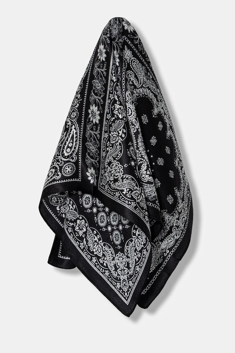 Hedvábný šátek Answear.LAB dámský, černá barva
