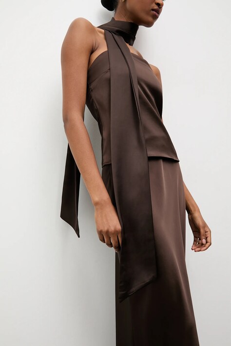 Answear.LAB top e gonna donna colore marrone