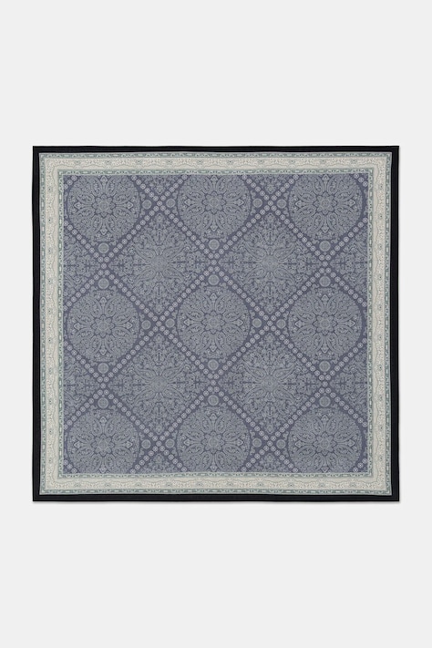 Answear.LAB apaszka jedwabna damska kolor granatowy wzorzysta