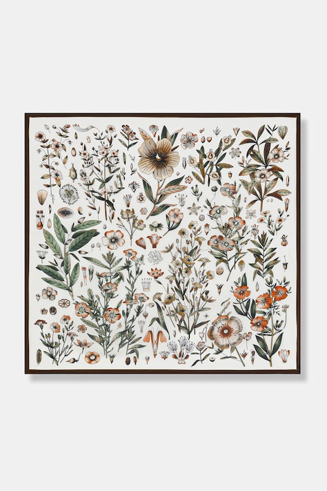 Answear.LAB apaszka jedwabna damska kolor brązowy wzorzysta