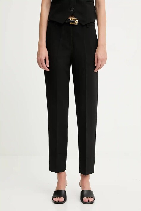 Answear.LAB spodnie damskie kolor czarny proste high waist