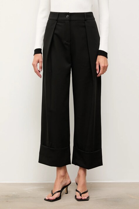 Answear.LAB spodnie damskie kolor czarny proste high waist