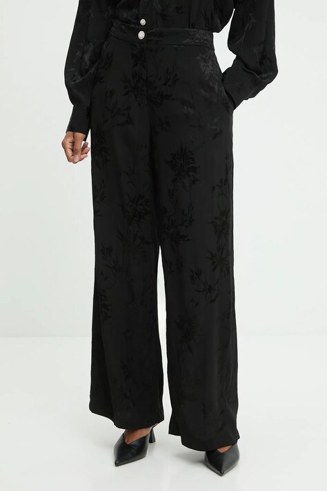 Answear.LAB spodnie damskie kolor czarny szerokie high waist