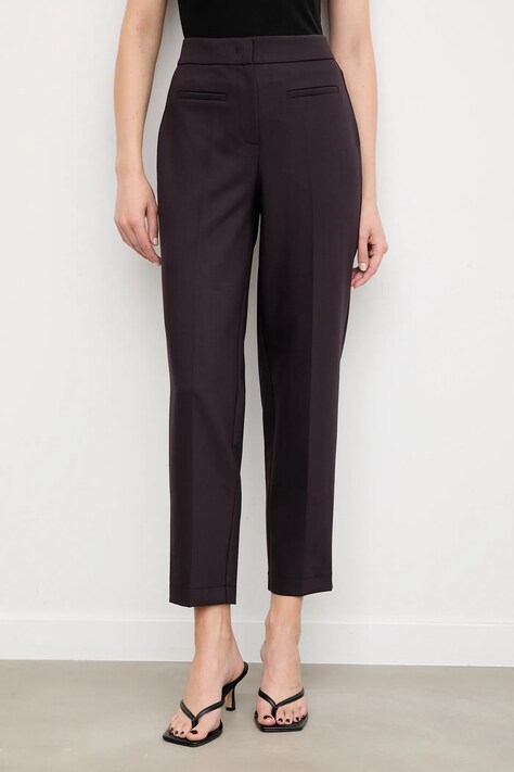 Answear.LAB spodnie damskie kolor fioletowy fason cygaretki high waist