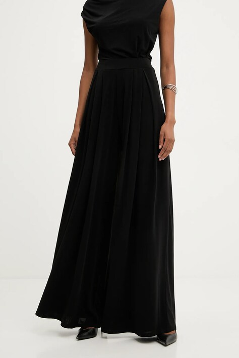 Answear.LAB pantaloni culoarea negru, lat, high waist