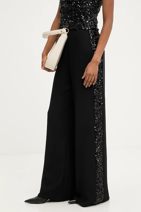 Answear.LAB spodnie damskie kolor czarny szerokie high waist