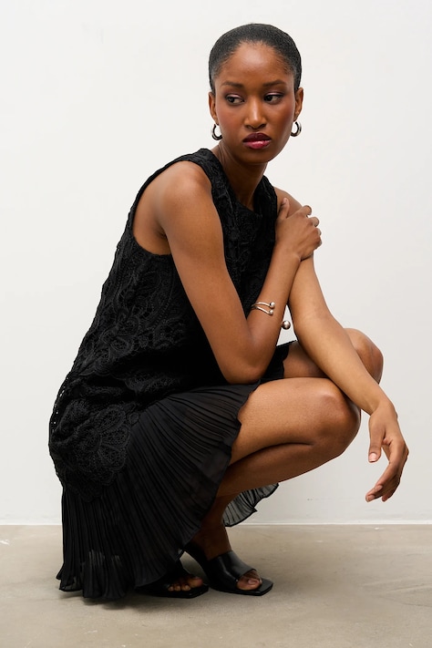 Answear.LAB sukienka kolor czarny mini prosta