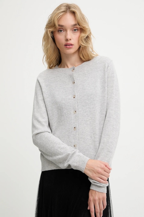 Answear.LAB cardigan in lana donna colore grigio