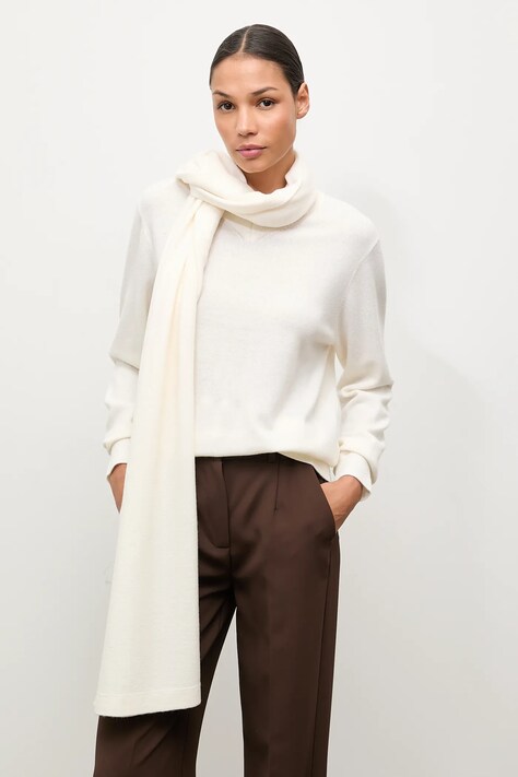 Answear.LAB sweter wełniany damski kolor beżowy lekki