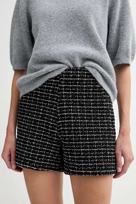 Answear.LAB pantaloni scurti culoarea negru, modelator, high waist