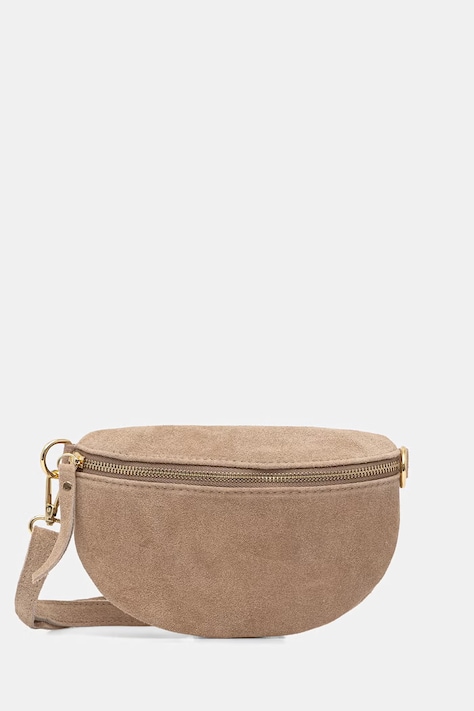 Answear.LAB τσαντάκι μέσης γυναικείο δερμάτινο σουέτ μπεζ