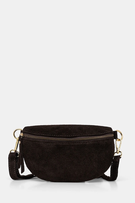Замшевая сумка на пояс Answear.LAB цвет коричневый