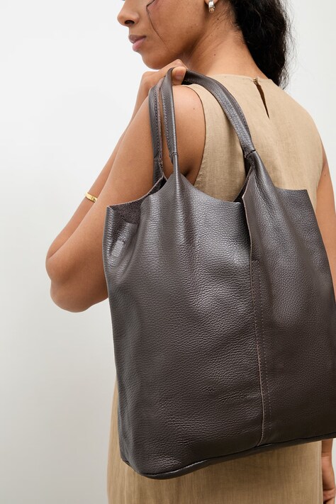 Kožna torba Answear.LAB boja: smeđa