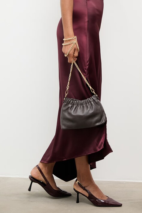 Kožna pismo torbica Answear.LAB boja: smeđa