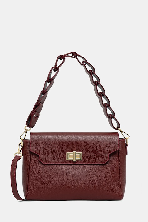 Answear.LAB poseta de piele culoarea bordo