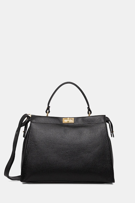 Answear.LAB torebka skórzana kolor czarny