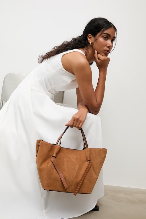 Замшевая сумочка Answear.LAB цвет коричневый