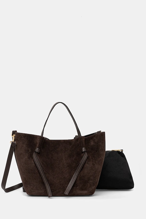 Answear.LAB borsa in pelle scamosciata colore marrone